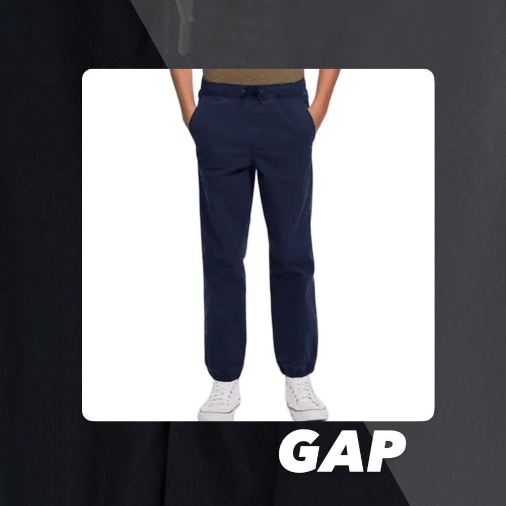 EUC Gap Kids Blue Stretch Twill Joggers
